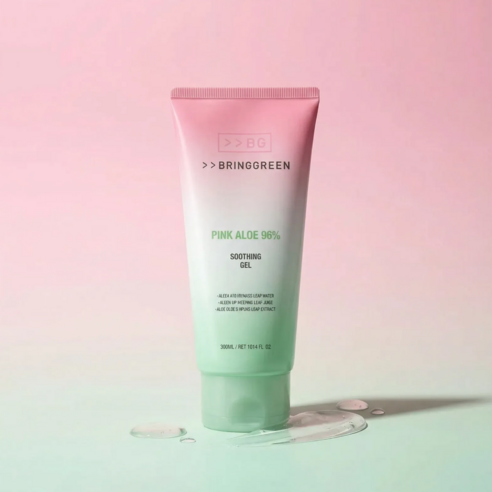 BRINGGREEN Pink Aloe 96% Soothing Gel 300ml
