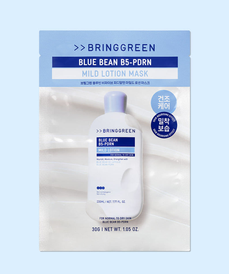 BRINGGREEN Blue Bean B5-PDRN Mild Lotion Mask 1 Sheet