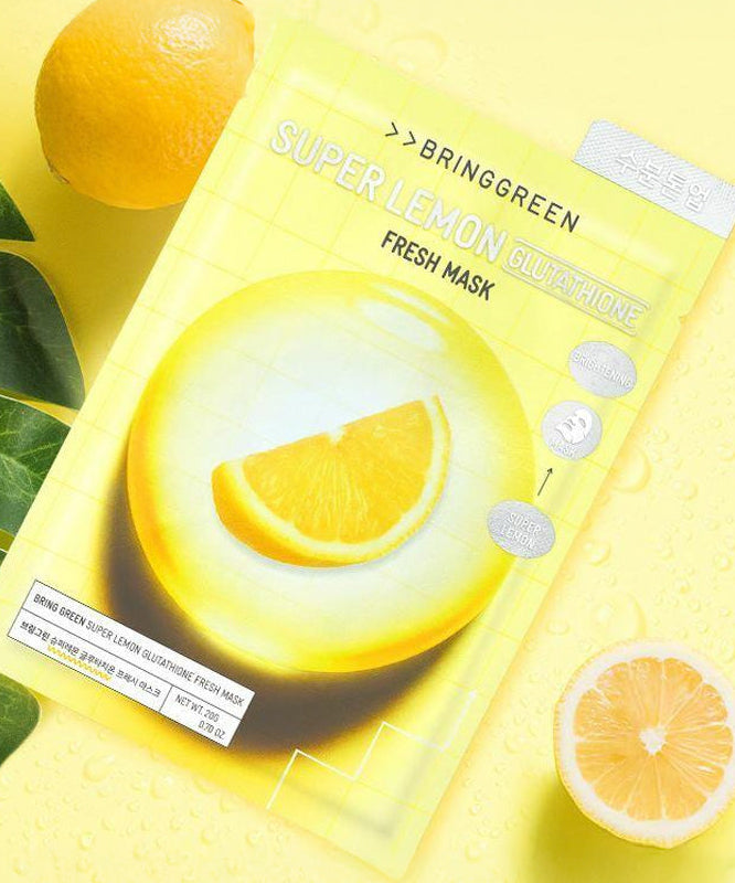 BRINGGREEN Fresh Mask Super Lemon Glutathione 20g 10 Sheets