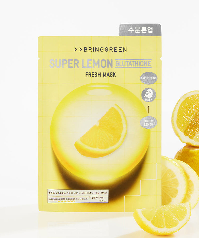 BRINGGREEN Fresh Mask Super Lemon Glutathione 20g 10 Sheets