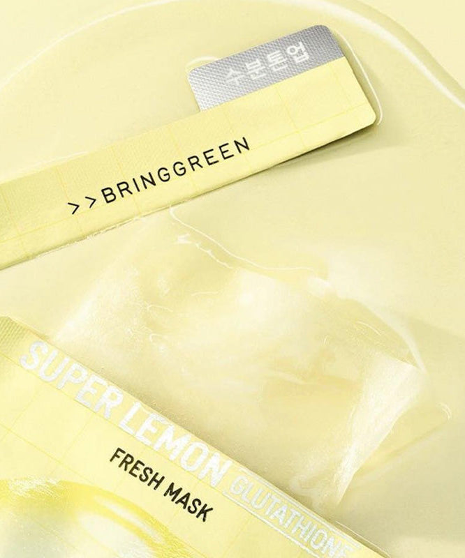 BRINGGREEN Fresh Mask Super Lemon Glutathione 20g 10 Sheets