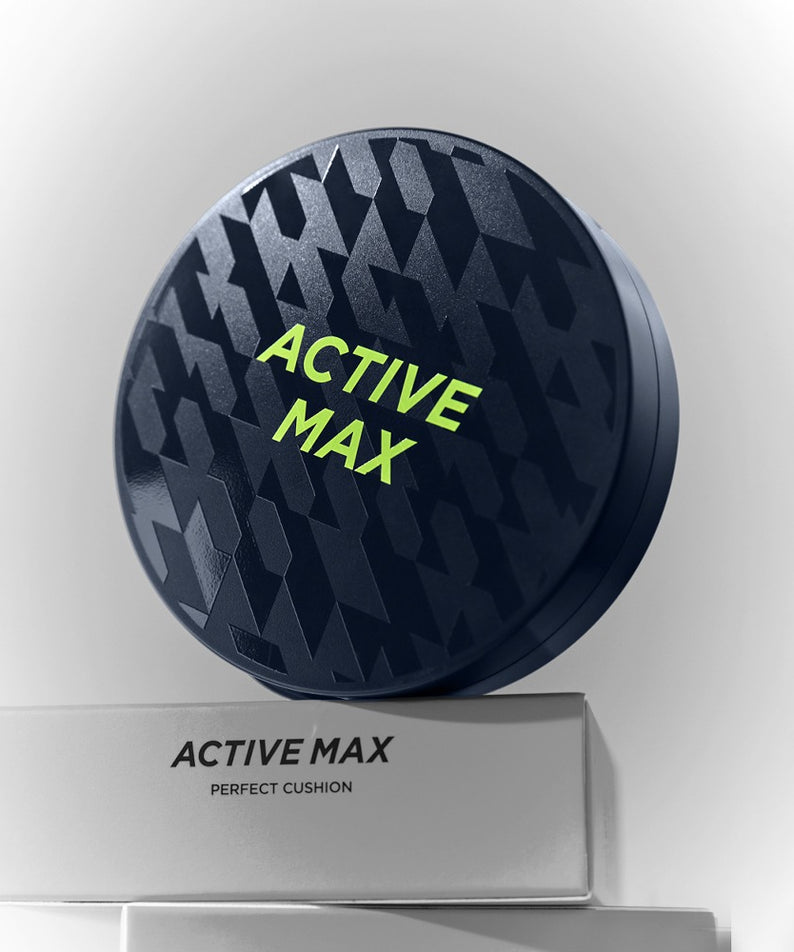 BRTC Homme Active Max Perfect Cushion 15g, pot de crème homme Active Max sur fond blanc, vue produit BRTC.