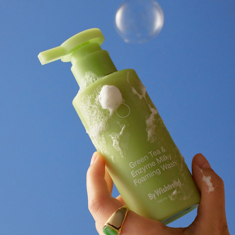BY WISHTREND Green Tea & Enzyme Milky Foaming Wash 140ml