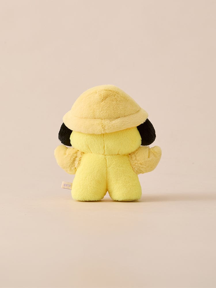 BT21 BABY COSTUME PLUSH CLOSET - CHICK FLUFFY : peluche bébé poussin jaune sur fond clair, décor chambre ou cadeau.
