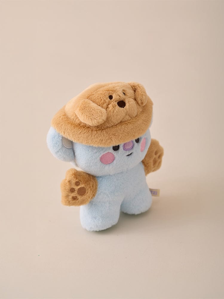 BT21 BABY COSTUME PLUSH CLOSET - RETRIEVER FLUFFY, peluche bébé retriever sur fond clair, univers BT21/LINE FRIENDS