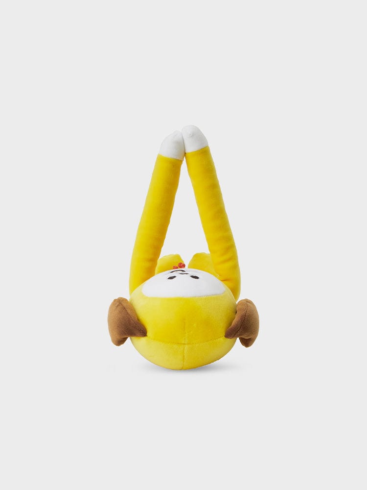 BT21 CHIMMY BIG PLUSH MAGNET CHEWY CHEWY CHIMMY peluche CHIMMY officielle LINE FRIENDS, posée sur fond clair, style câlin.