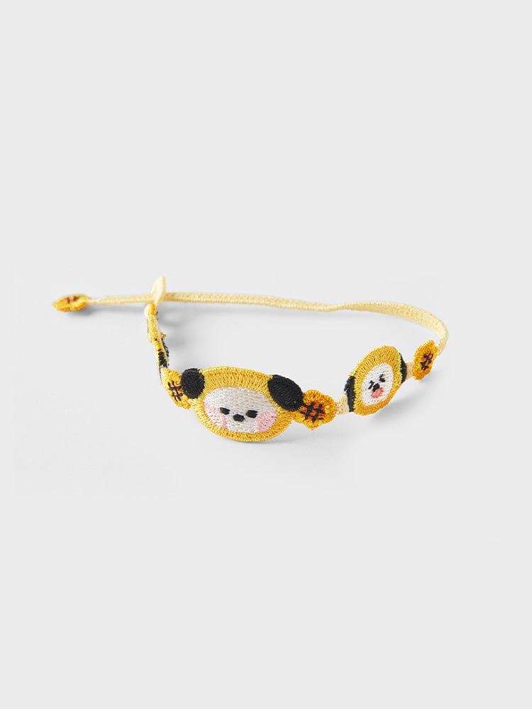 BT21 CHIMMY BRACELET BIG & TINY EDITION, bracelet beauté kawaii LINE FRIENDS avec CHIMMY sur fond clair