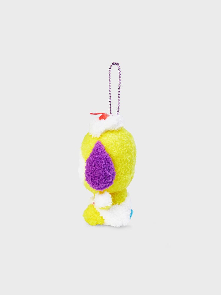 BT21 CHIMMY DOLL KEYRING ON THE CLOUD EDITION : porte-clés officiel LINE FRIENDS avec CHIMMY sur fond clair
