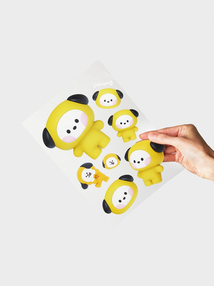 BT21 CHIMMY REMOVABLE STICKERS BIG & TINY EDITION : stickers Chimy amovibles LINE FRIENDS pour école, bureau, maison.