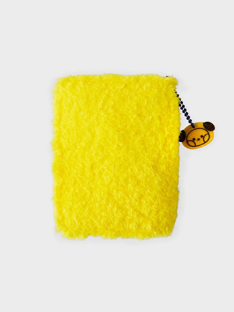 BT21 CHIMMY minini PHOTO BINDER GLITTER EDITION LINE FRIENDS, mini porte-photos jaune à paillettes, style papeterie
