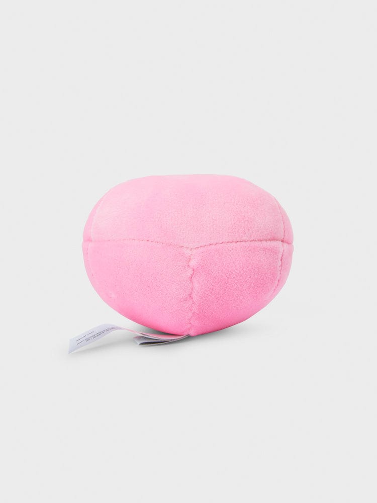 BT21 COOKY BABY MOCHI FACE CUSHION (S) LINE FRIENDS, coussin mochi rose kawaii sur fond blanc, format mini