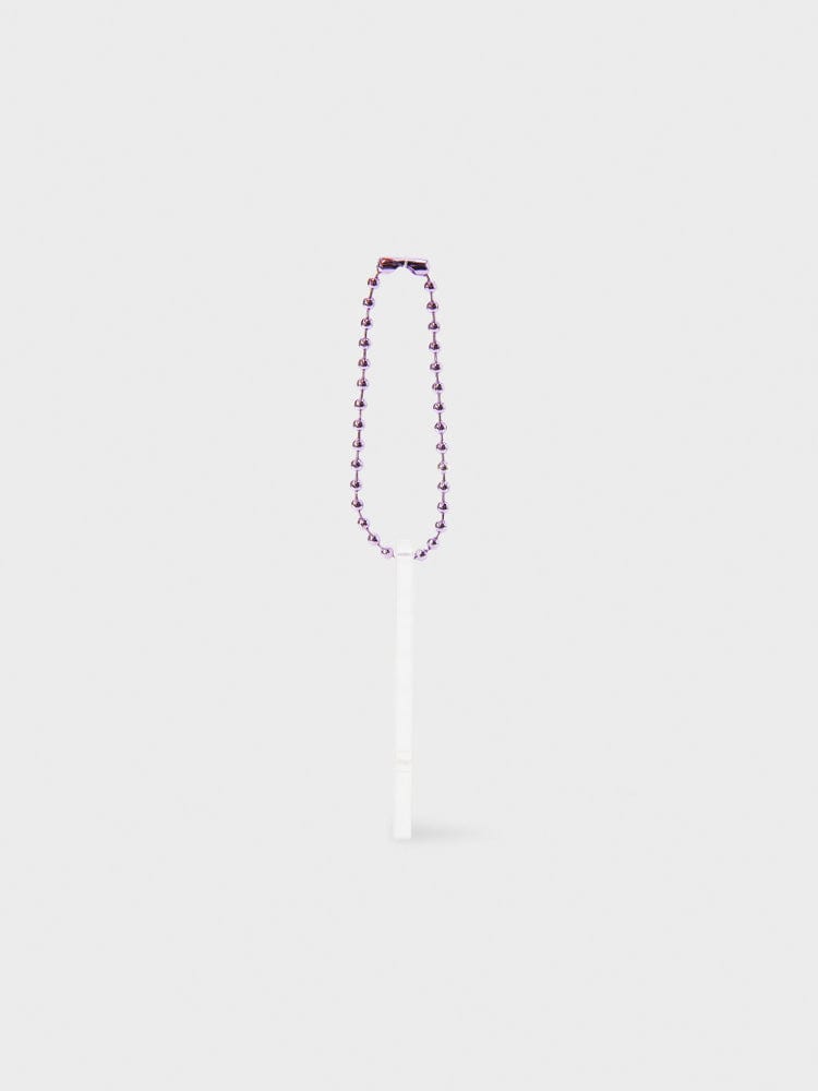 BT21 COOKY LENTICULAR 3D KEYRING ON THE CLOUD EDITION, porte-clés COOKY lapin musclé sur fond blanc LINE FRIENDS