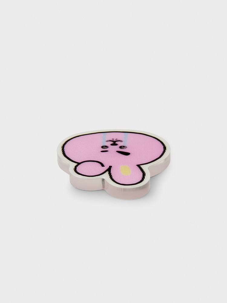 BT21 COOKY LENTICULAR 3D MAGNET 2024 SEASON'S GREETINGS, aimant lenticulaire LINE FRIENDS avec COOKY lapin en relief