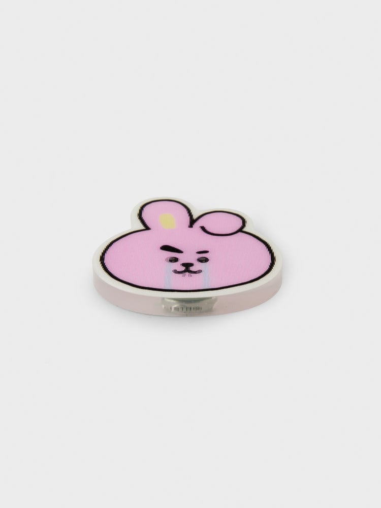 BT21 COOKY LENTICULAR 3D MAGNET 2024 SEASON'S GREETINGS : aimant lenticulaire officiel LINE FRIENDS, lapin COOKY sur fond blanc.