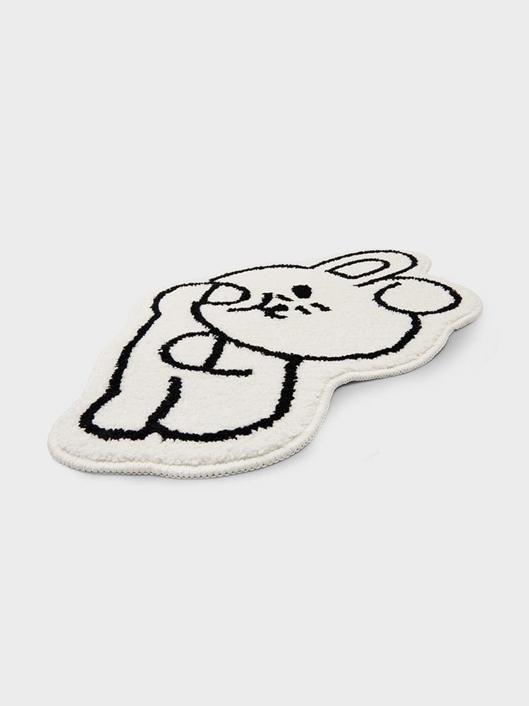 BT21 COOKY NON-SLIP SMALL RUG COZY HOME, tapis non-slip LINE FRIENDS avec COOKY, décor kawaii chaleureux.
