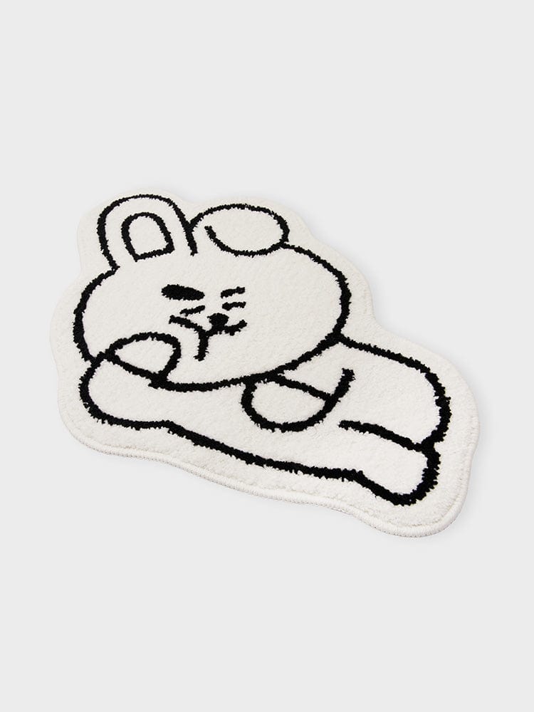 BT21 COOKY NON-SLIP SMALL RUG COZY HOME : petit tapis antidérapant LINE FRIENDS avec COOKY, style kawaii pour salon