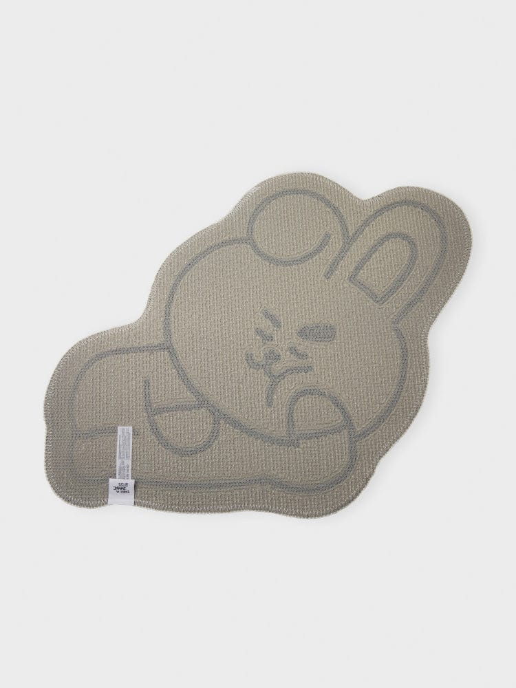 BT21 COOKY NON-SLIP SMALL RUG COZY HOME, tapis petit format COOKY LINE FRIENDS, design kawaii antidérapant pour intérieur