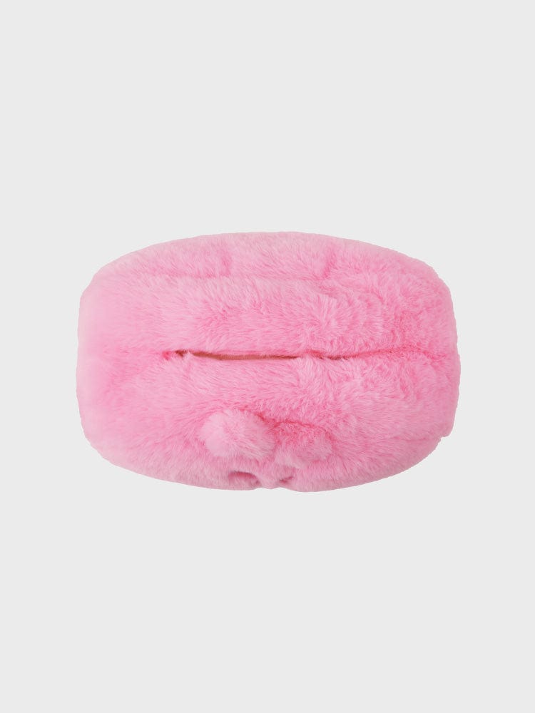 BT21 COOKY PLUSH TISSUE HOLDER COZY HOME, peluche tissu LINE FRIENDS en forme de lapin musclé, pour chambre cosy.