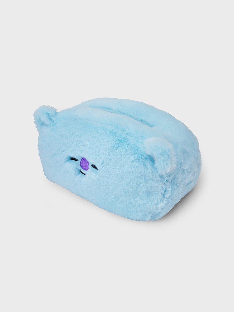 BT21 KOYA PLUSH TISSUE HOLDER COZY HOME LINE FRIENDS peluche koala KOYA bleu tenant un porte-mouchoirs décor chambre