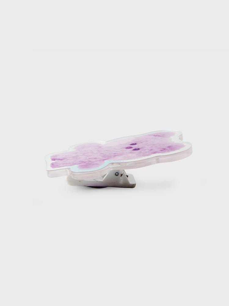 BT21 KOYA minini ACRYLIC MAGNETIC CLIP PURPLE OF WISH EDITION : pince magnétique acrylique mauve, KOYA koala LINE FRIENDS