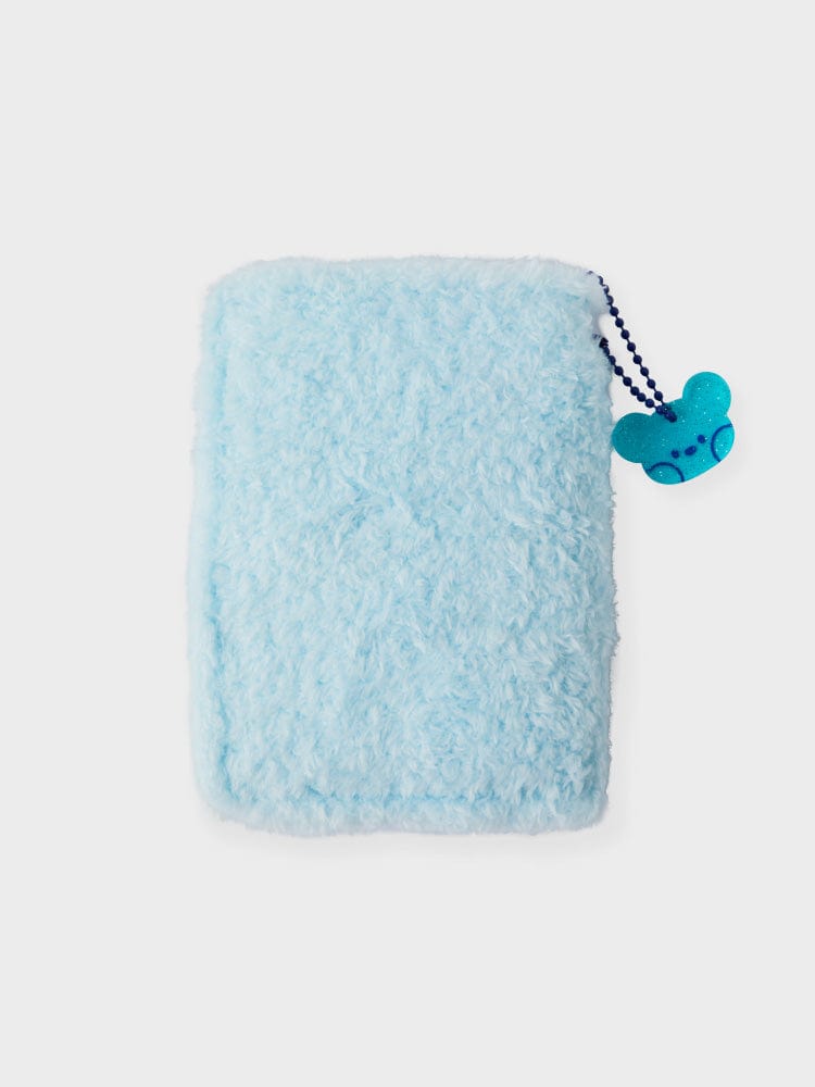 BT21 KOYA minini PHOTO BINDER GLITTER EDITION LINE FRIENDS : mini binder bleu à paillettes avec pendentif KOYA koala.