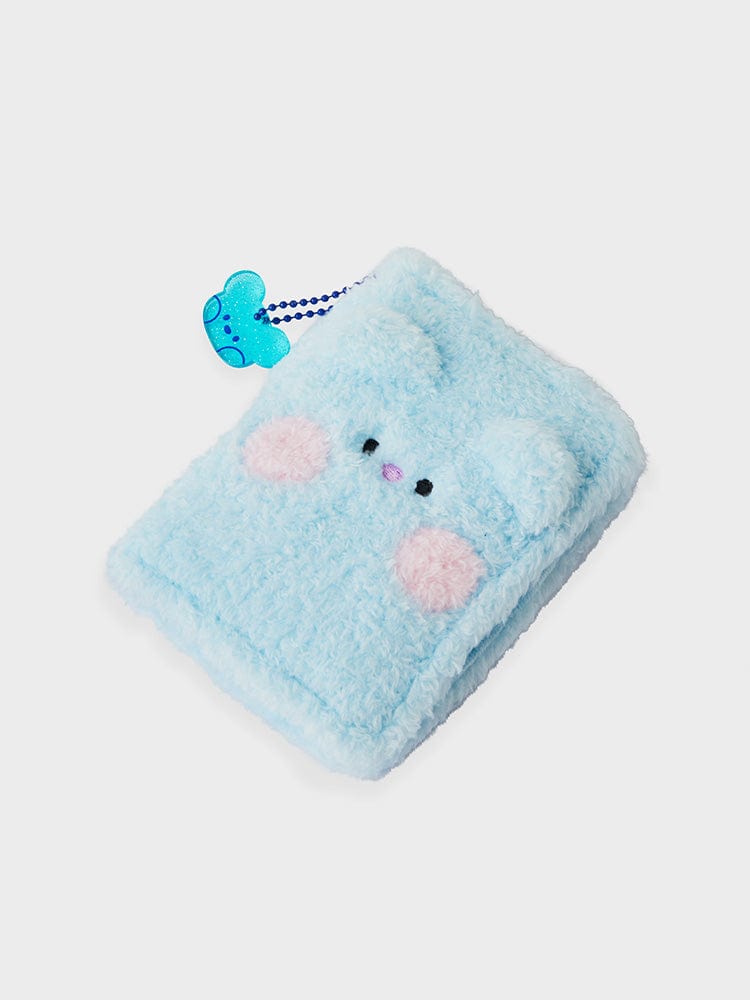 BT21 KOYA minini PHOTO BINDER GLITTER EDITION, binder photo pailleté bleu ciel KOYA koala, papeterie officielle LINE FRIENDS.