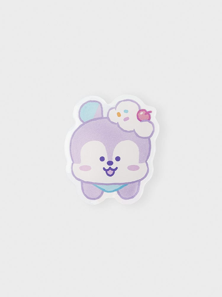 BT21 MANG ACRYLIC MAGNETIC CLIP ON THE CLOUD EDITION : clip magnétique acrylique MANG de LINE FRIENDS, design poney danseur