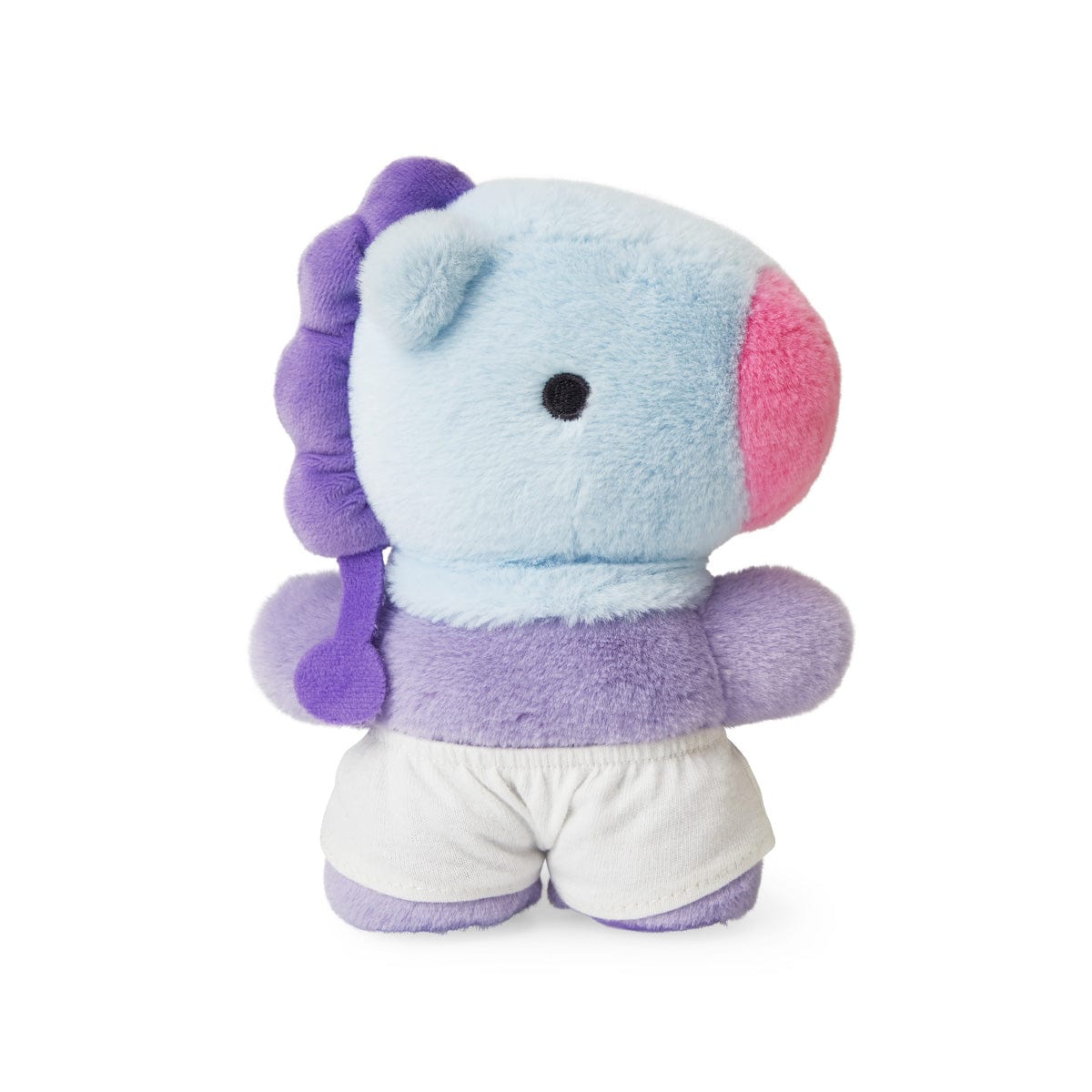 Peluche BT21 MANG BABY COSTUME PLUSH officielle LINE FRIENDS : bébé poney danseur masqué, figurine douce sur fond blanc.