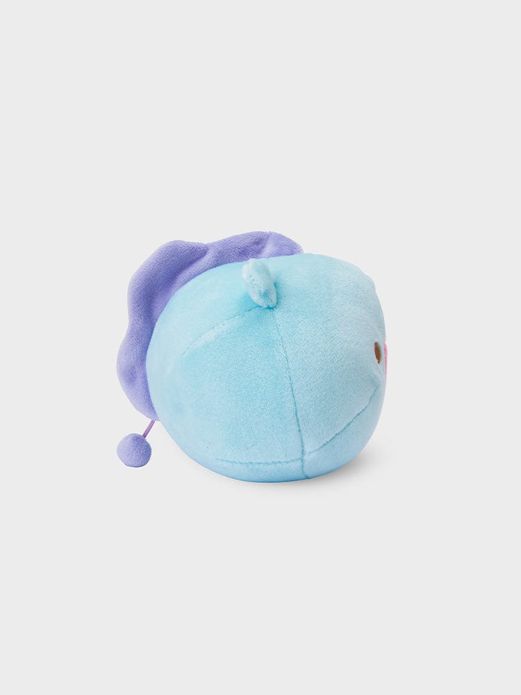 BT21 MANG BABY MOCHI FACE CUSHION (S) : coussin mochi bleu pâle LINE FRIENDS avec MANG, style kawaii décor intérieur
