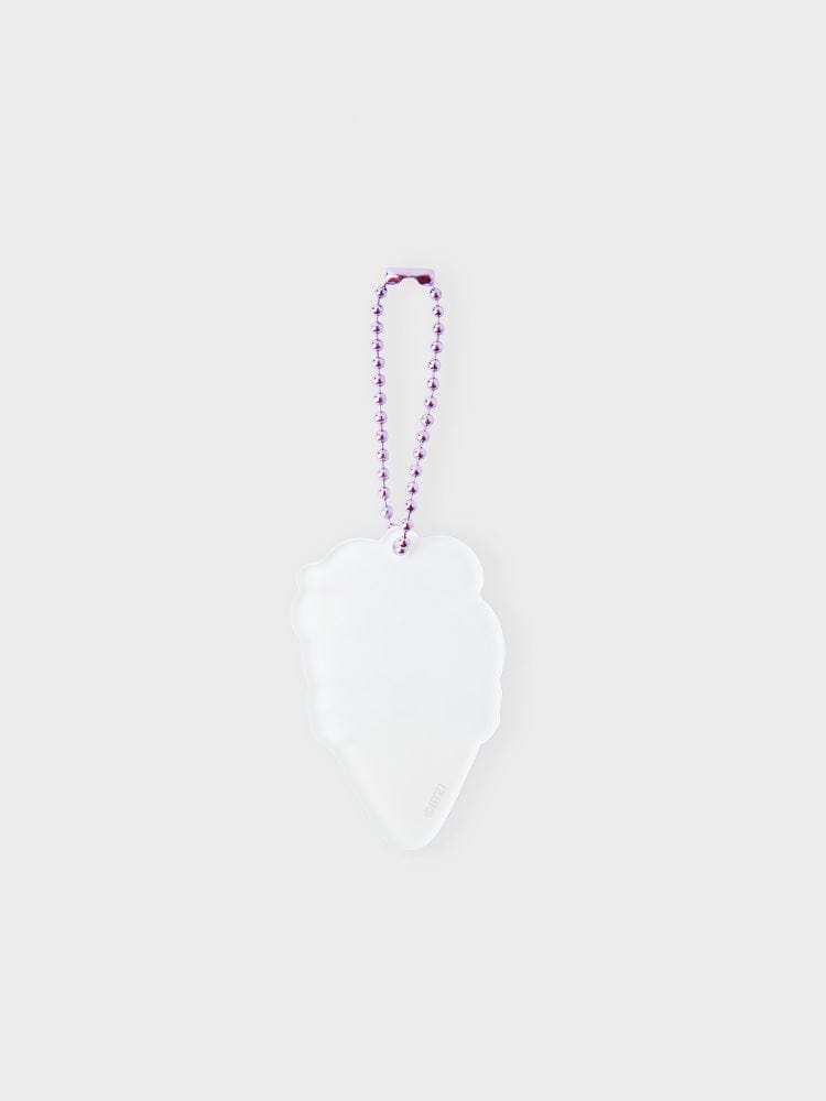 BT21 MANG LENTICULAR 3D KEYRING ON THE CLOUD EDITION, porte-clés MANG lenticulaire sur nuage, LINE FRIENDS, fond clair.