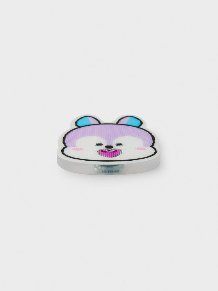 BT21 MANG LENTICULAR 3D MAGNET 2024 SEASON'S GREETINGS, magnet LINE FRIENDS à l’effigie de Mang, design lenticulaire