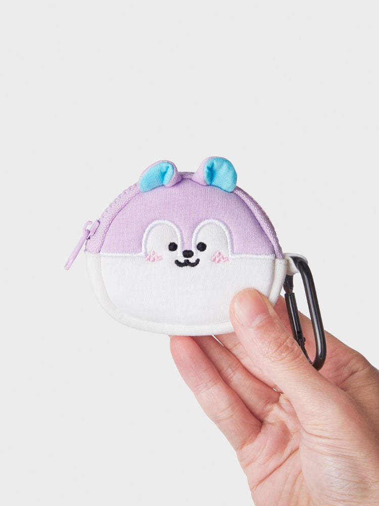 BT21 MANG MINI BAG CHARM POUCH NEW BASIC EDITION : mini pochette charm MANG, licencé LINE FRIENDS, tenue en main
