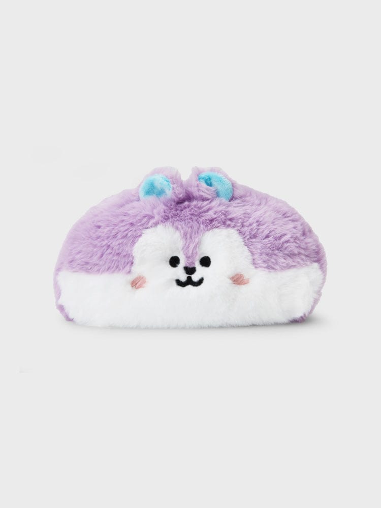 BT21 MANG PLUSH TISSUE HOLDER COZY HOME LINE FRIENDS, peluche tissu MANG sur fond clair, pour déco chambre cosy