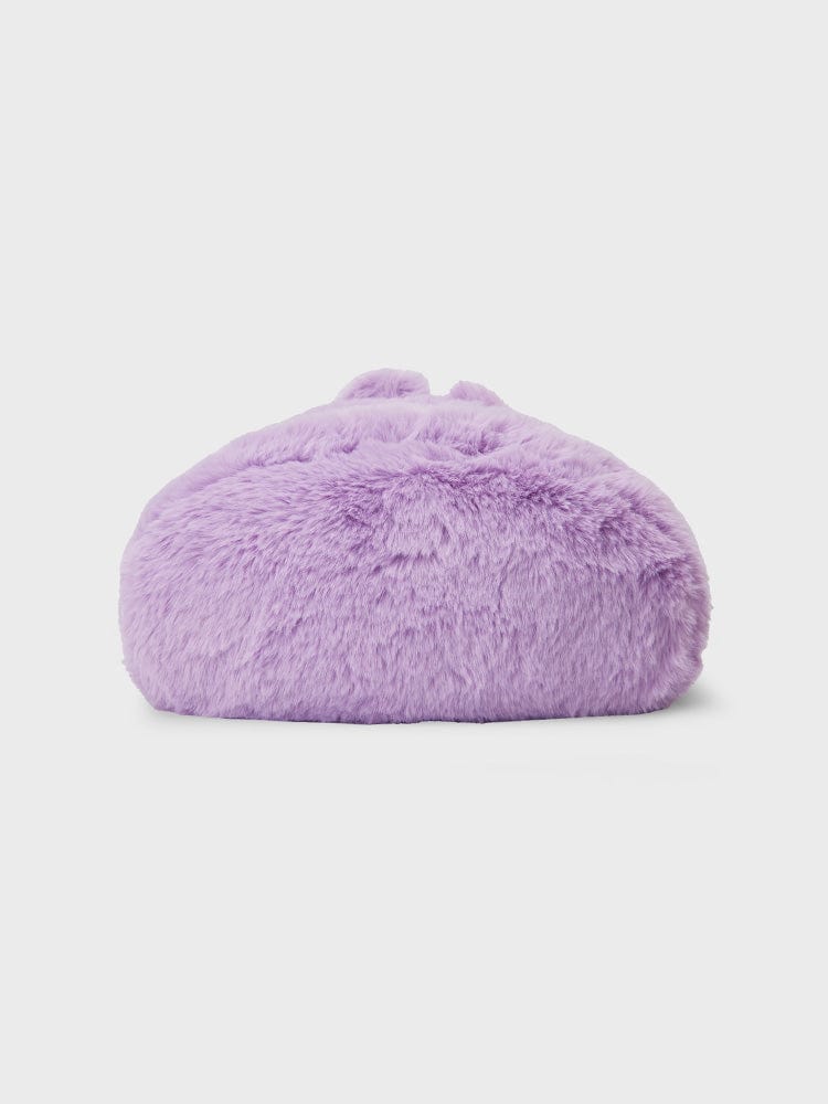 BT21 MANG PLUSH TISSUE HOLDER COZY HOME LINE FRIENDS : peluche violette en forme de porte-mouchoirs pour déco chambre