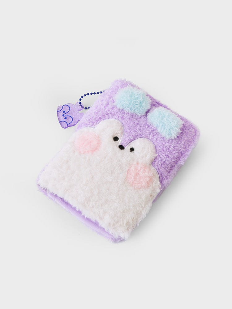 BT21 MANG minini PHOTO BINDER GLITTER EDITION, binder poney masqué MANG en glitter pastel, papeterie LINE FRIENDS