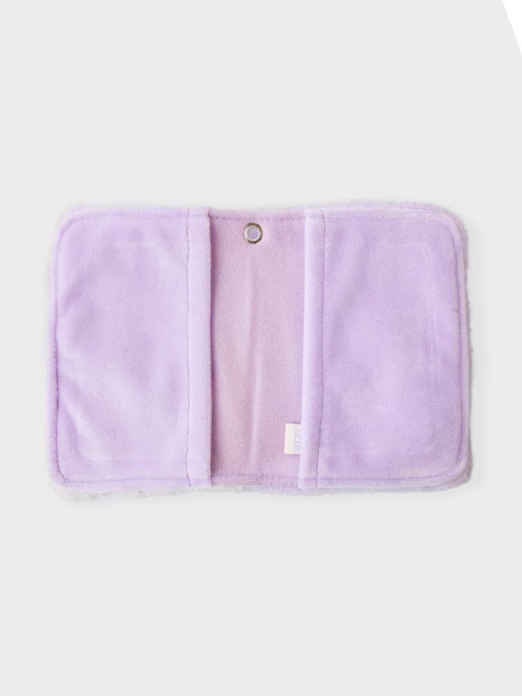BT21 MANG minini PHOTO BINDER GLITTER EDITION violet, mini classeur photo LINE FRIENDS, style poney danseur masqué