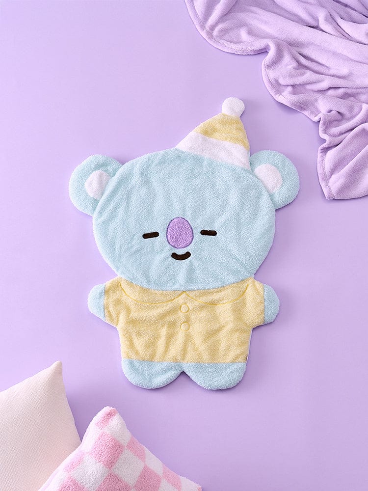 BT21 NEW BASIC KOYA SWEET DREAMS CHARACTER KNEE BLANKET LINE FRIENDS, plaid genou KOYA koala kawaii sur fond violet