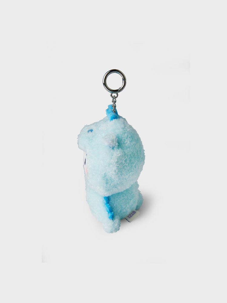 BT21 RJ BABY DOLL KEYRING DRAGON EDITION : porte-clés RJ alpaga bleu, fan K-pop, fond clair, officiel LINE FRIENDS.