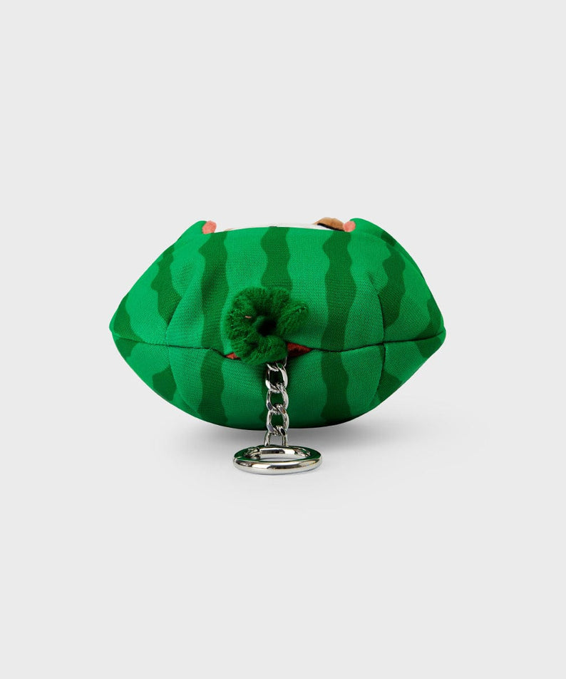 BT21 RJ SUMMER LANE BODY BAG CHARM, porte-clés officiel LINE FRIENDS, alpaga RJ sur fond blanc, couleur verte