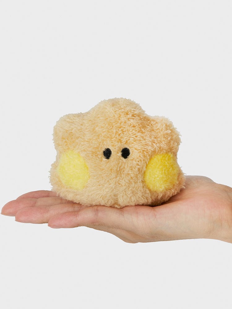 BT21 SHOOKY minini HANDHELD MIRROR GLITTER EDITION LINE FRIENDS, miroir à paillettes, en main, style kawaii.