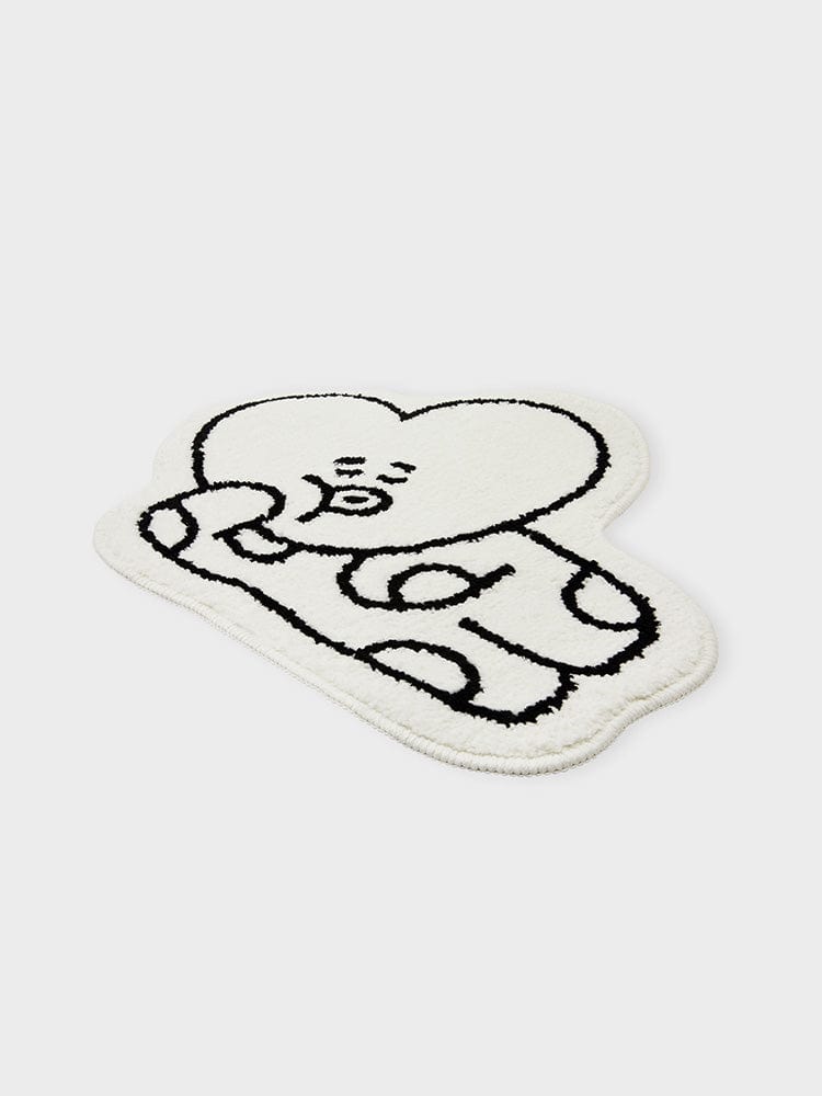 BT21 TATA NON-SLIP SMALL RUG COZY HOME, petit tapis antidérapant LINE FRIENDS, TATA kawaii en déco chaleureuse