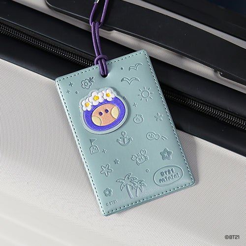 BT21 Leather Patch Travel Tag (Vacance)