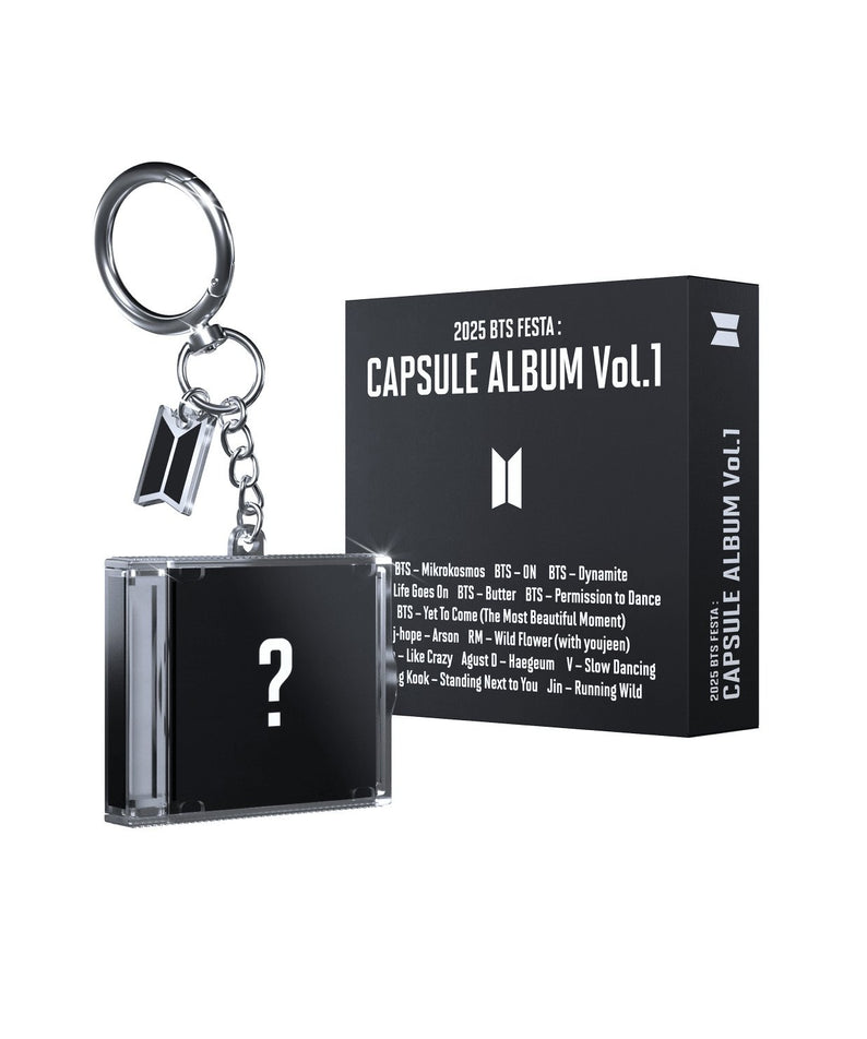 BTS - [2025 BTS FESTA : CAPSULE ALBUM Vol.1] (Random 1 of 14) - Album Kpop, porte-clés, boîte noire du coffret 2025
