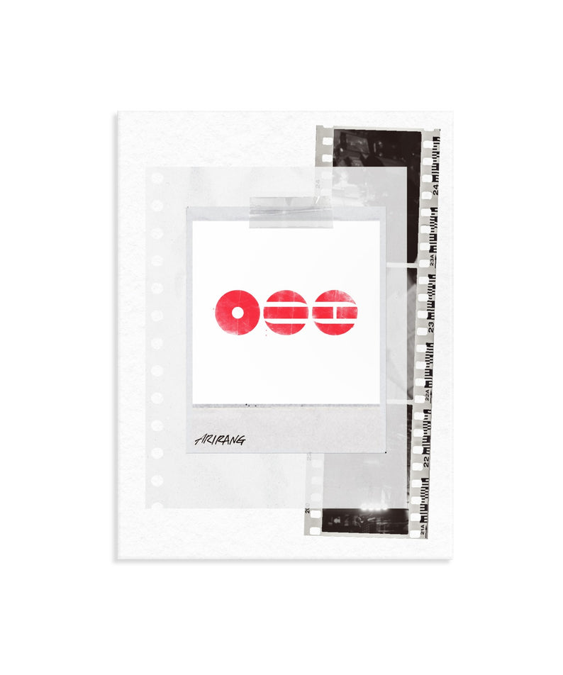 BTS - [ARIRANG] (Weverse Albums ver.) - Album Kpop : jaquette rouge blanche sur fond clair, style Weverse
