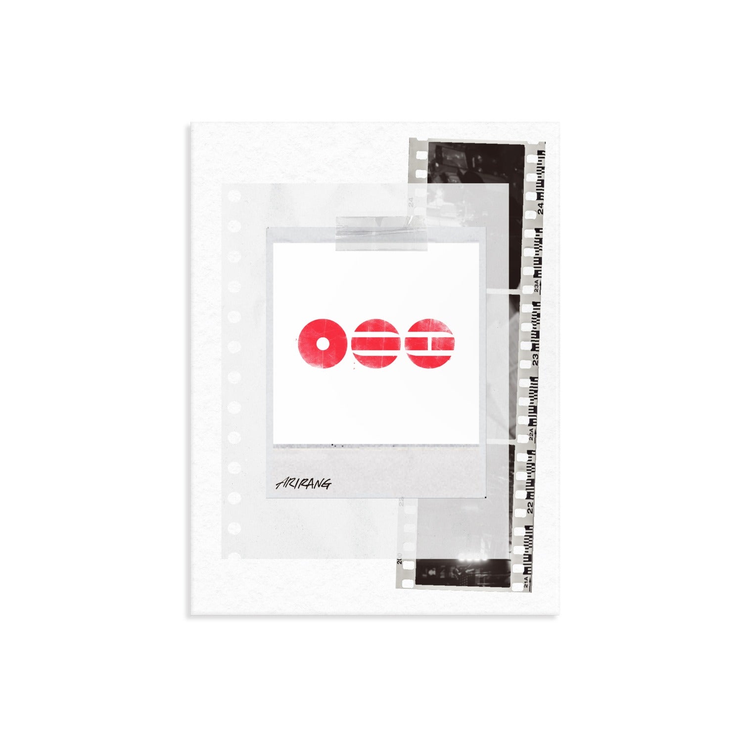 BTS - [ARIRANG] (Weverse Albums ver.) - Album Kpop : jaquette rouge blanche sur fond clair, style Weverse
