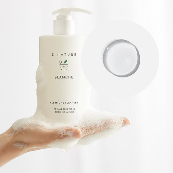 S.NATURE Blanche Cleanser 260ml en stock sur Ma Petite Corée