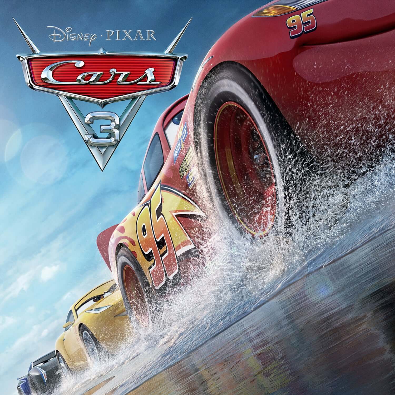 CARS 3 - O.S.T. - O.S.T. (Import) - Album Kpop, jaquette Disney•Pixar Cars 3 sur fond course voiture rouge 95