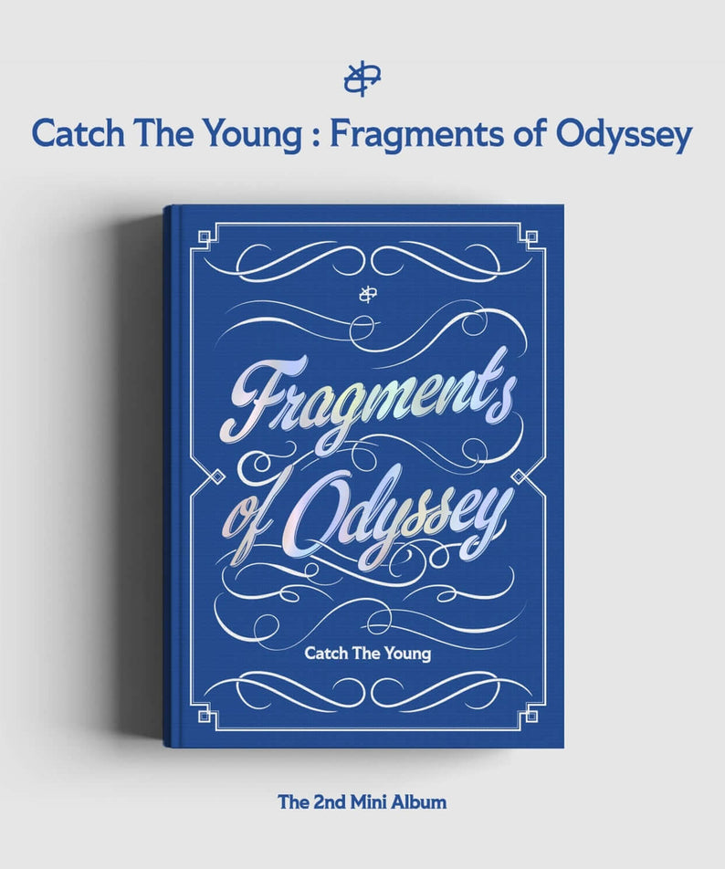 CATCH THE YOUNG - 2nd Album [Catch The Young : Fragments of Odyssey] - album Kpop, pochette bleue sur fond clair
