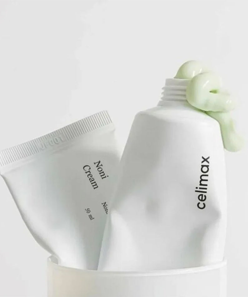 Crème CELIMAX The Real Noni Energy Repair 50ml, soin régénérant avec extrait de noni, idéal pour une peau revitalisée.