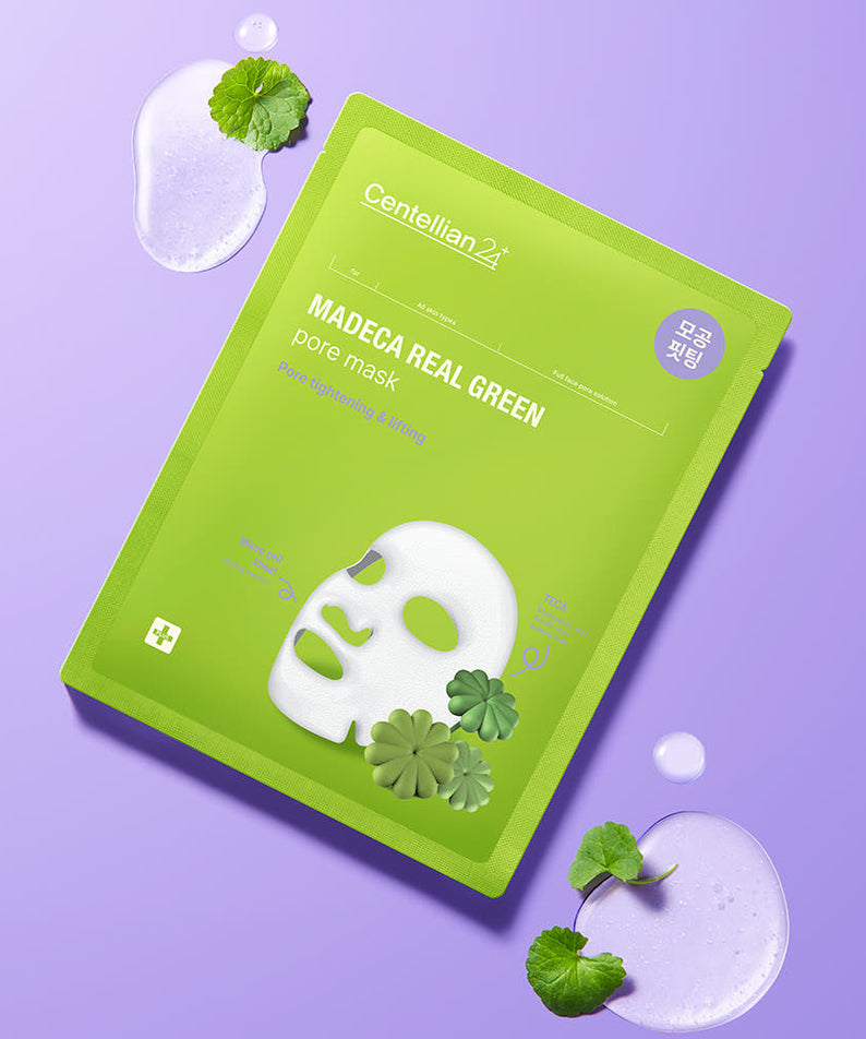CENTELLIAN 24 Madeca Real Green Pore Mask Pack 10 Sheets